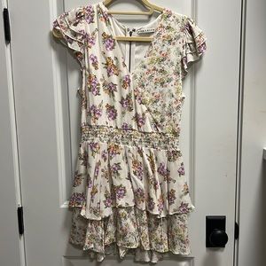 Alice and Olivia floral dress with shorts underneath size 2